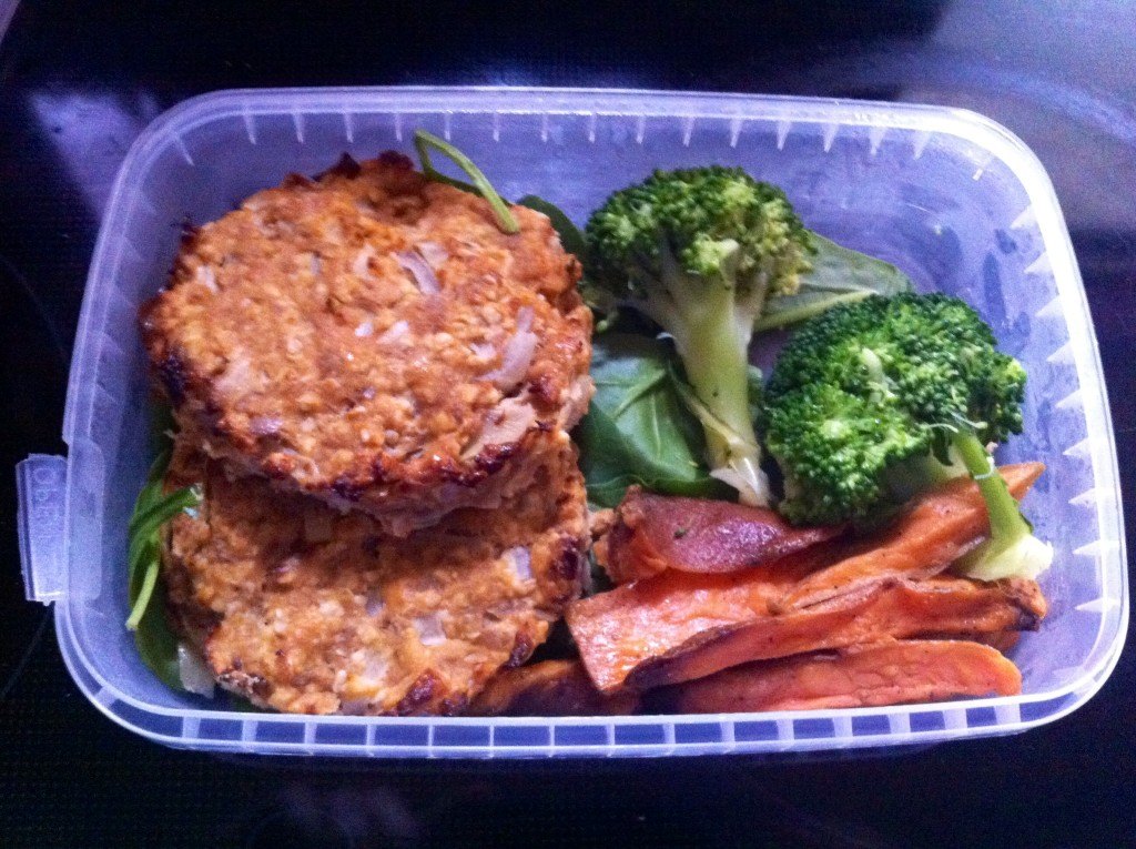 MuscleFood Tuna Burgers & Sweet Potato Fries
