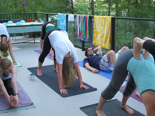 guy doing yoga funny