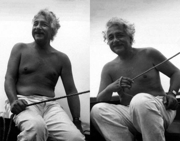 albert einstein topless