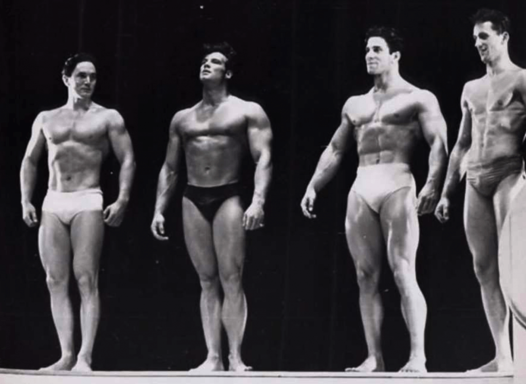 Reg Park and Steve Reeves Mr Universe