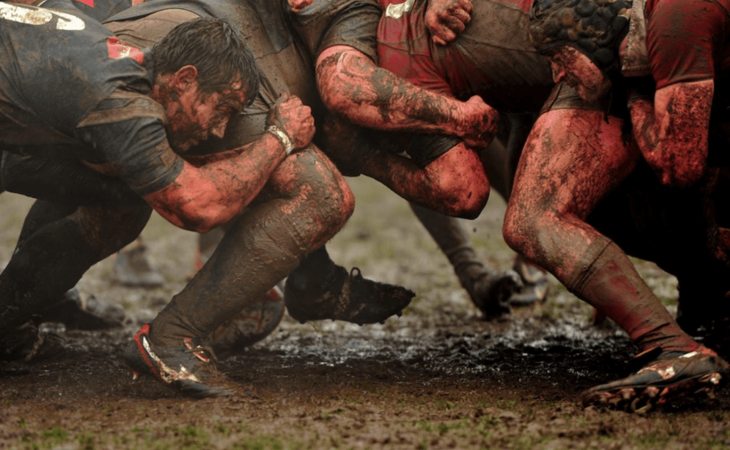 rugby scrum