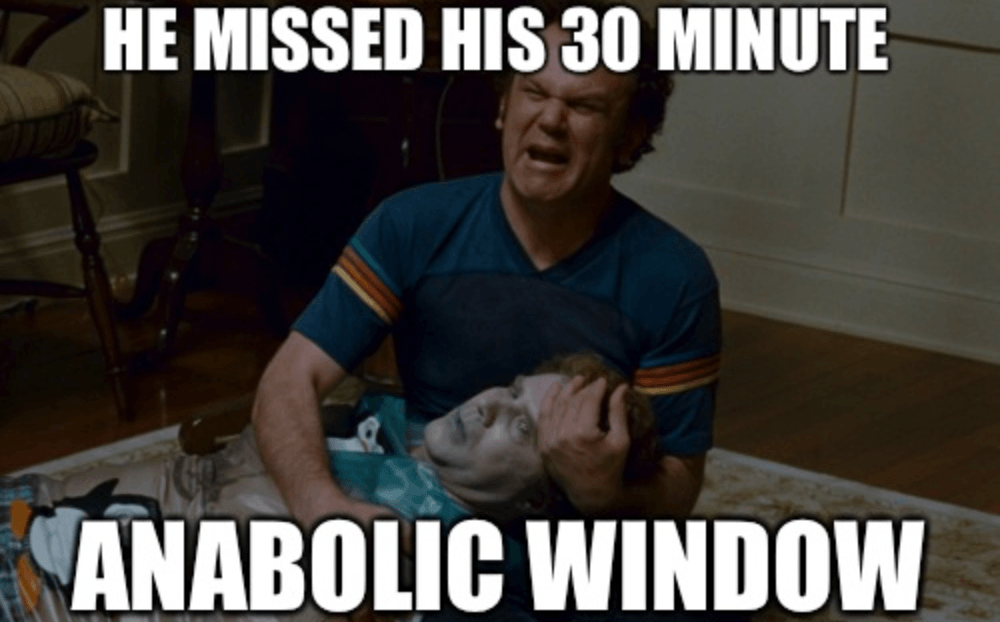 he missed his 30 minute anabolic window step brothers