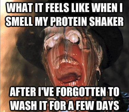 smelly protein shake