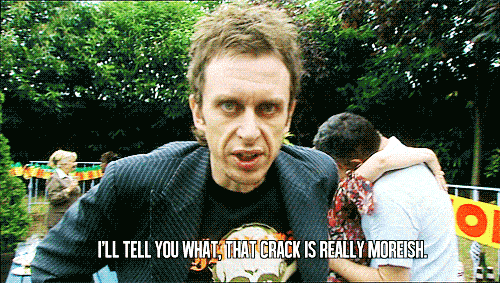 super hans peep show crack is really moreish gif