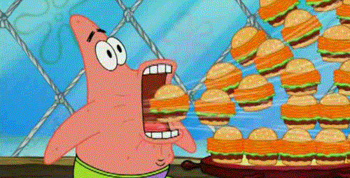 burger food binge gif