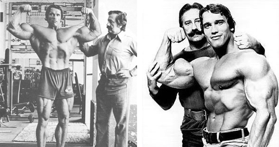 Arnold Schwarzenegger and Joe Weider