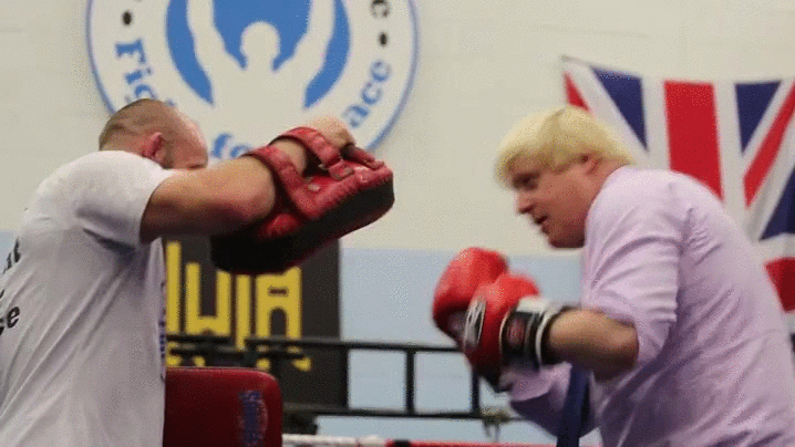 boris johnson boxing gif