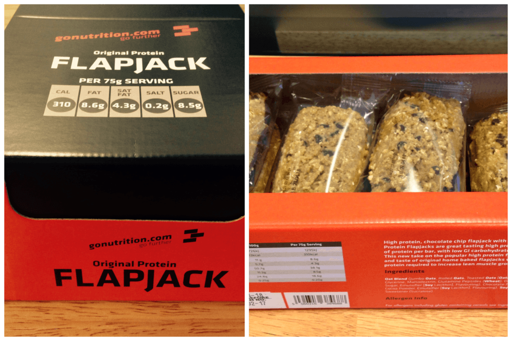 go nutrition original protein flapjack