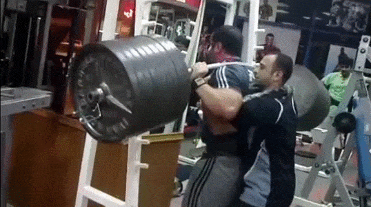 half rep squat gif