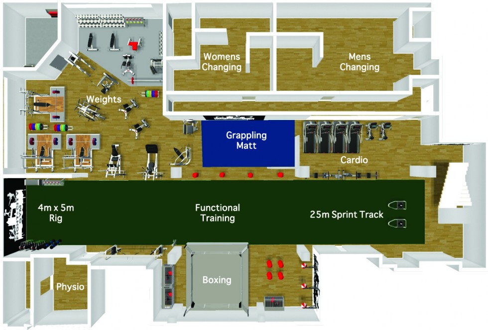 Fight City Gym Layout