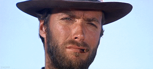 clint eastwood nod reaction gif