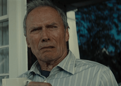 clint eastwood shudder gif