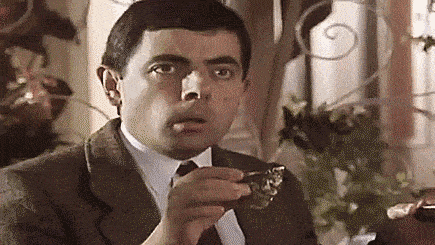 mr bean shocked gif