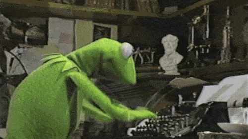 kermit typewriter gif