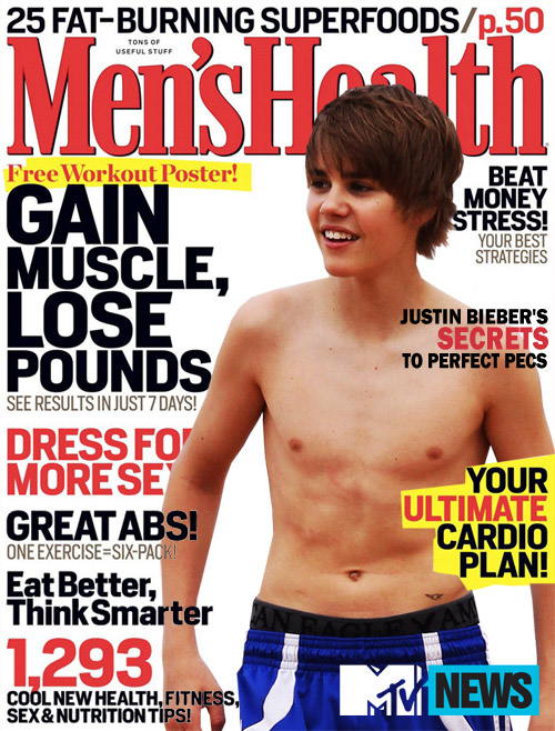 justin bieber mens health