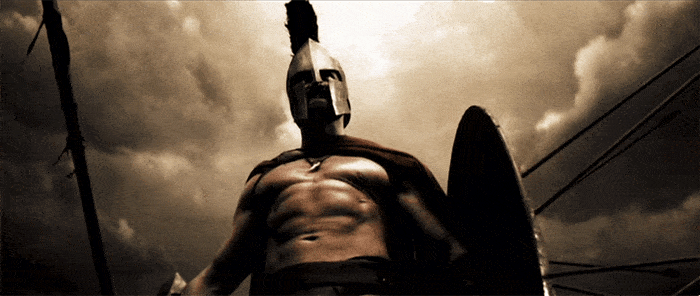 Leonidas shield defense 300 gif