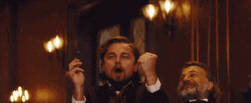 django unchained celebration gif