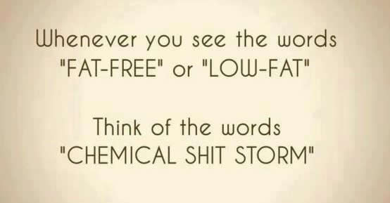 sugar low fat shitstorm