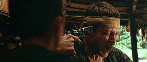 deer hunter russian roulette gif