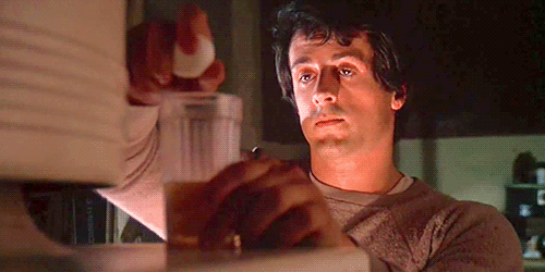 rocky balboa egg drink gif